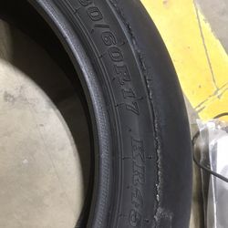 Dunlop Racing Slick Tires. One Heat Cycle