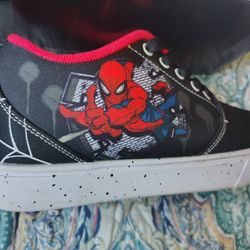 Spider Man Heelys Wheeled Shoes 