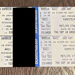 Rammstein concert Tickets Thumbnail