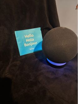 Echo Dot w/ holder