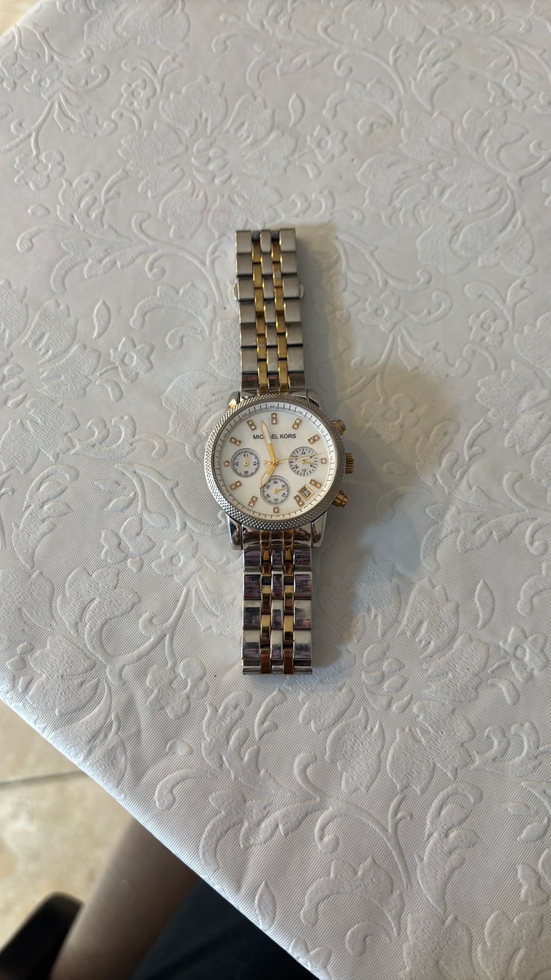 Michael Kors Two Tone Chronograph Watch
