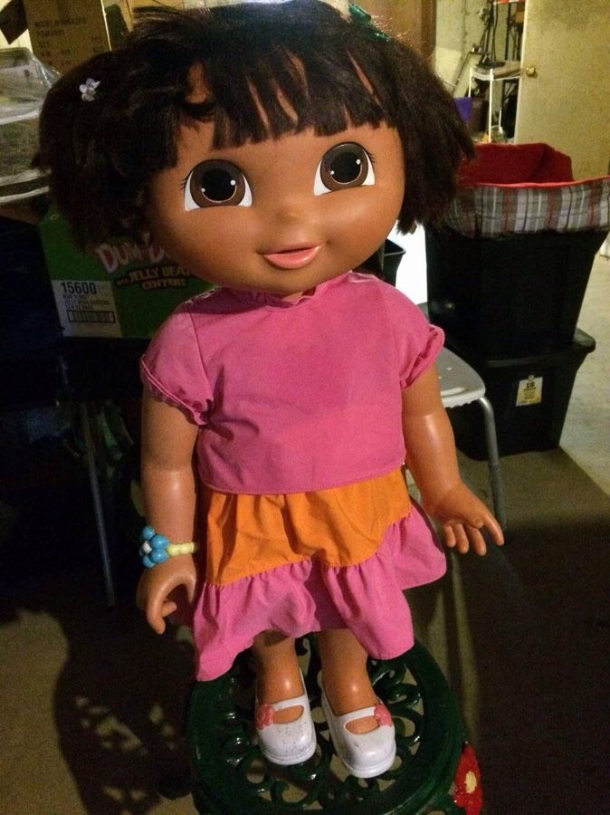 Beautiful three feet talking Dora doll