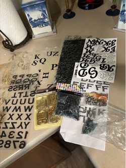 Variety of scrapbook letters in different styles