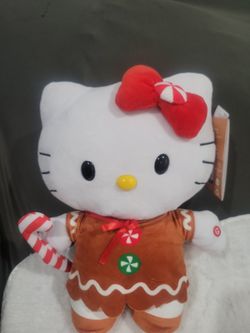 Nwt Hello Kitty Gingerbread Greeter Plush