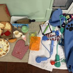 Pretend Play Dress Up Kitchen Food Vet Doctor Cake Pizza
