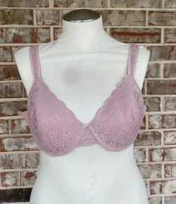🆕 New Jessica Simpson Light Pastel Lace Back Smoothing Underwire Bra - 40D