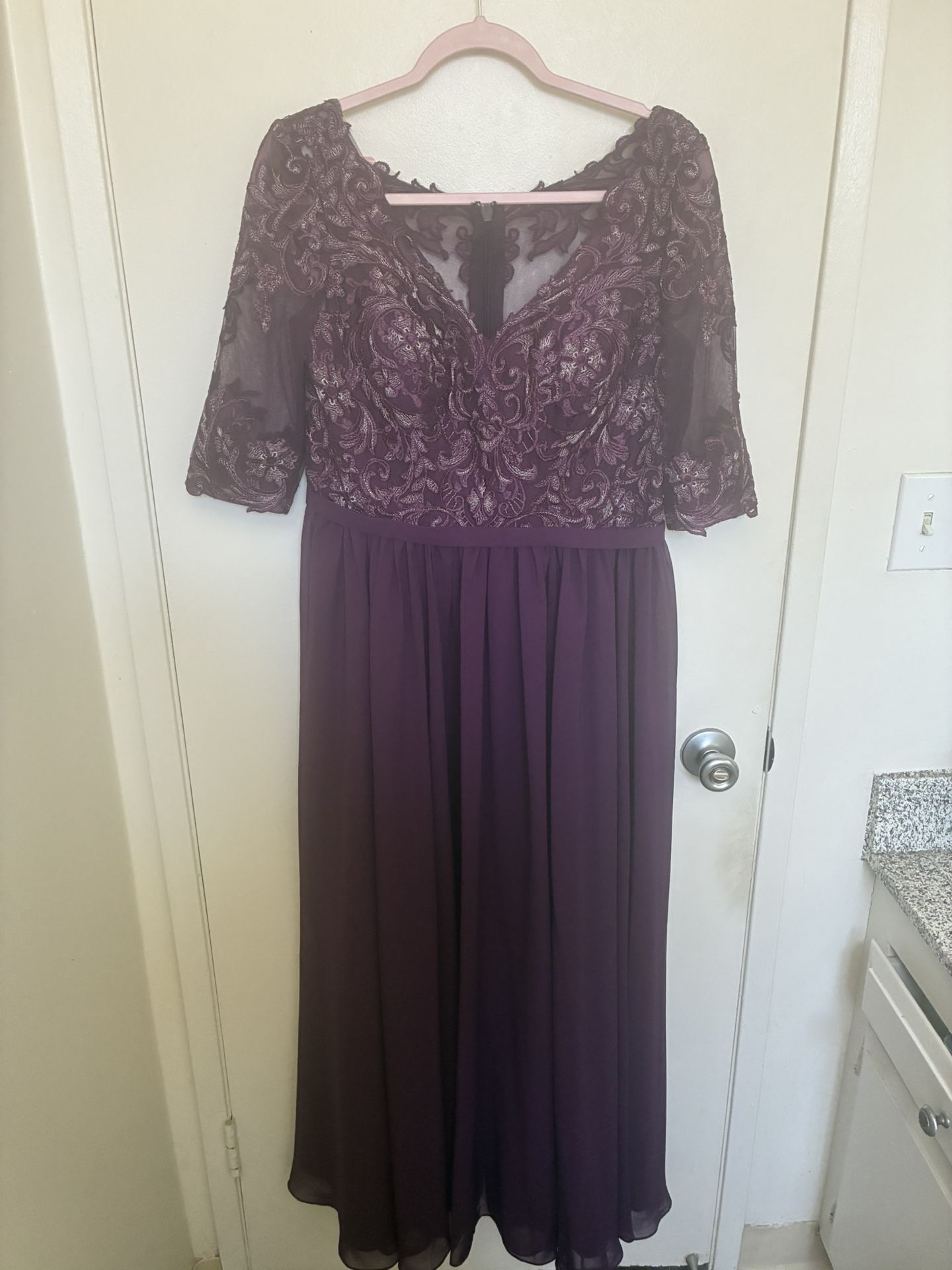 Originally $199 JJ’s House Size 12 Purple Dress BRAND NEW W/TAGS