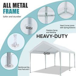 10' x 20' Heavy Duty Carport Car Canopy Garage Shelter,Canopy Party Tent, 