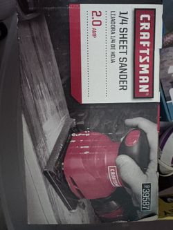 Sander 1/4 Sheet Crafsfman - New