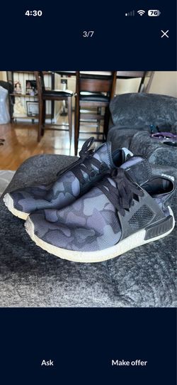 Blue camouflage adidas