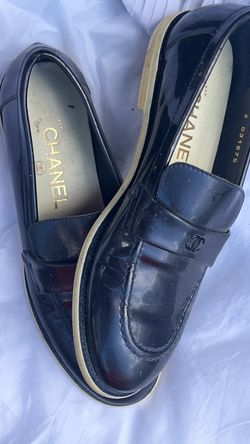 Chanel Patent Leather Penny Loafers
