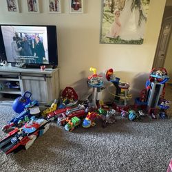 ALL Included Paw Patrol Toys & Towers!!! 