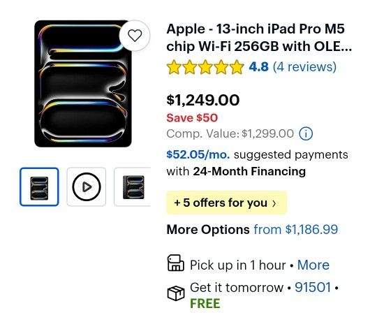 Apple - iPad Pro M5 13 Inch