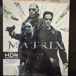 The Matrix 4k Blu-Ray With Slip Cover