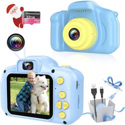 Kids Camera, Wonder Island Kids Digital Camera for Girls Age 3-12, Christmas Birthday Gifts Toys Camera for 3 4 5 6 7 8 Year Old Boy, Selfie Camera Ti