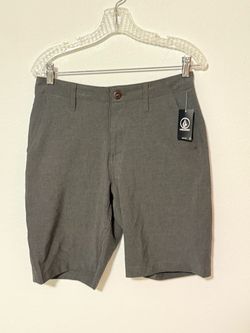 NWT Volcom Kerosene Hybrid Shorts Men's 28 Charcoal Grey Boardshorts Casual  55$