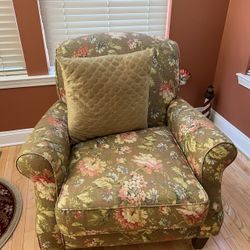 Floral Accent Chair 