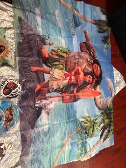 Moana backdrop and decoration