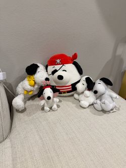 All 10 $ Snoopy & Woodstock Plush Lot – Peanuts – 5 Plush Toys