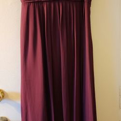 Burgundy Bridesmaid Dress Size Large