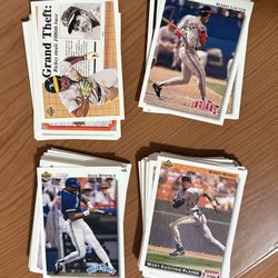 1992 Upper Deck Baseball Cards Complete High Series Set (701-800) Rookies & Stars Barry Bonds Rickey Henderson 