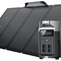 NEW SOLAR EcoFlow DELTA Pro Power Station + 2*220W Portable Solar Panels