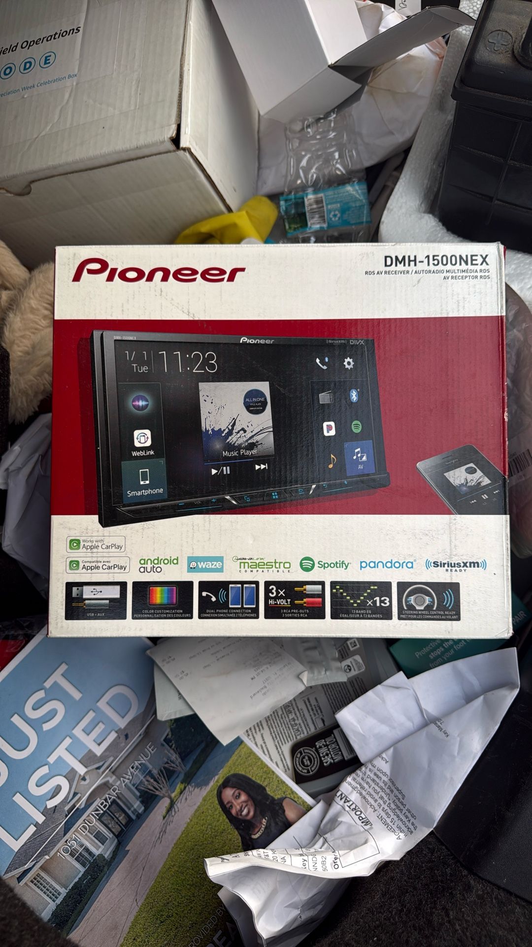 📀 Pioneer DMH-1500NEX 7” Touchscreen Car Stereo – Apple CarPlay / Android Auto – Brand New