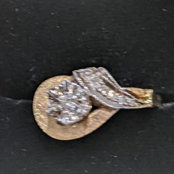 Ladies Size 6.5 Diamond 14K Gold Engagement Wedding Ring