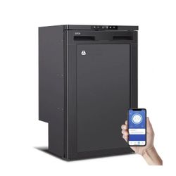 2.94 cu. ft. 83 l Car RV Refrigerator with Lock (Minus 4/46-Degree) French Door Refrigerator with Wi-Fi APP Control