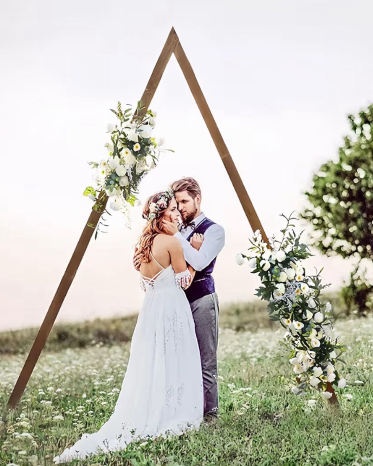 Triángulo De Madera Decorador Puede Ser Tu Árbol Navideño New $40