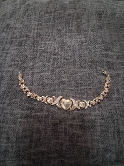 14k gold filled xoxo bracelet