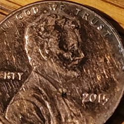 2015 Penny With Multiple Errors