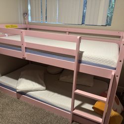 Pink Twin Bunk Bed