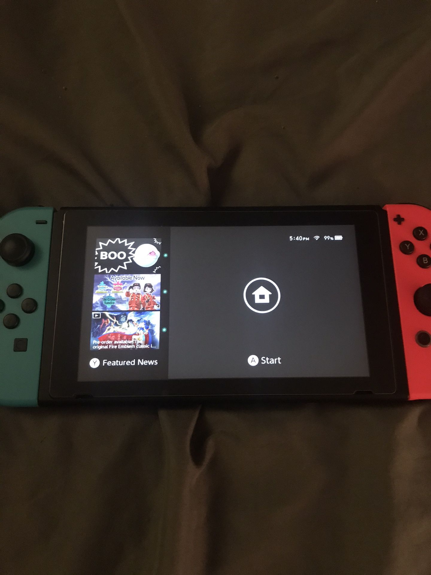 (Great Condition) Nintendo Switch with Neon Blue/Red Joycons