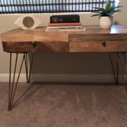 solid wood desk / console table