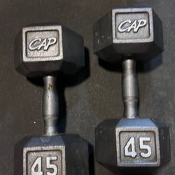 45 lbs dumbbells