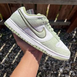 Nike Dunk Low Fleece Pack Honeydew (Size 6.5Y/8 Womens)