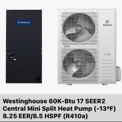 5 Ton Heat Pump Complete Indoor And Outdoor Unit Brand New