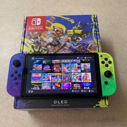 NINTENDO SWITCH OLED BUNDLE with Over 100 GAMES MARIO KART,POKEMON,ZELDA,GTA,MINECRAFT,MARIO PARTY and Many More