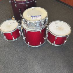 Tama + Pearl 4 Piece Drum Set