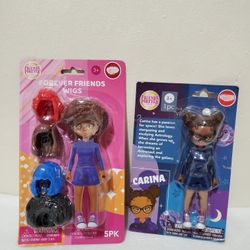 Friends Forever Club Mini Doll Wigs 5 pieces and Carina Doll Set
