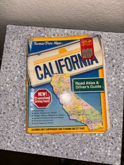 Vintage California map book