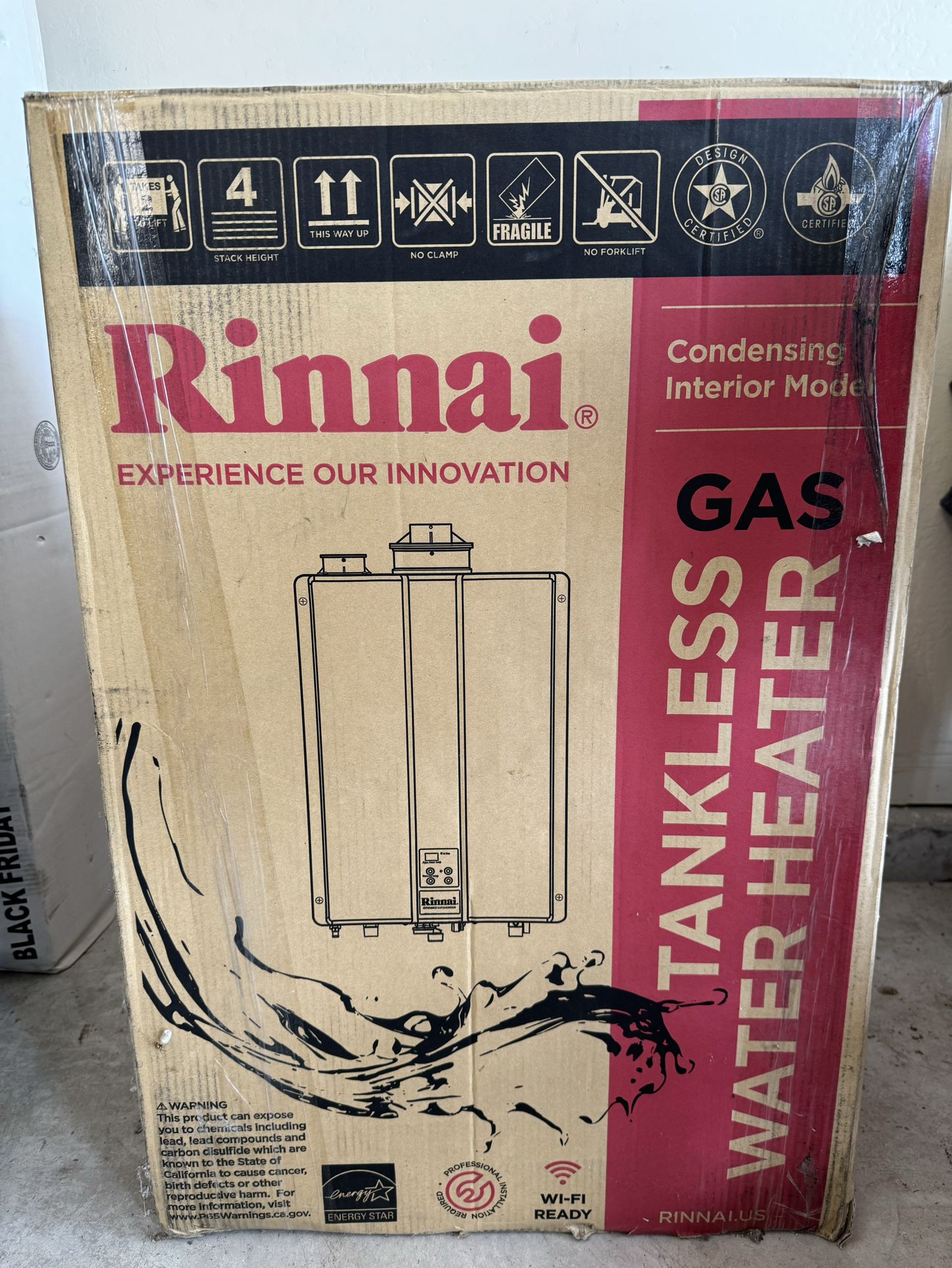 Rinnai Natural Gas Tankless Water Heater RU199iN