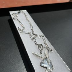 Playboy Bunny sterling silver 925 with Chain
