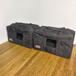 Set of 2 - Gator GPA-450-515 Speaker Bag Black