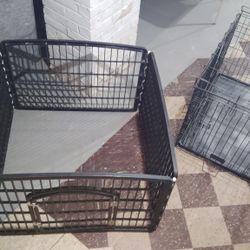 Adult Dog Cage And Also A Puppy Pen Nice !!! Guys 