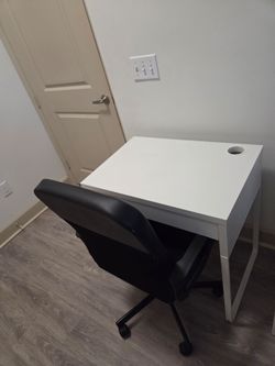 Desk and chair