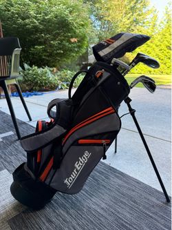 Left Handed Tour Edge Hot Launch Junior Golf Club Set w/extra 3 wood