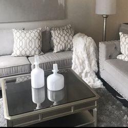 Z-Gallerie Empire Mirrored Coffee Table