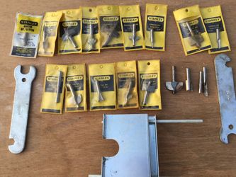 Twenty one pieces stanly brand router bits
